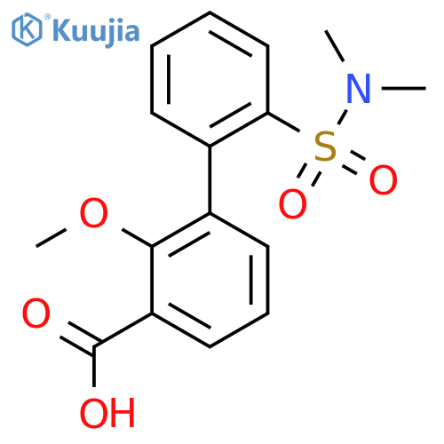 3-(2-N,N-Dimethylsulfamoylphenyl)-2-methoxybenzoic acid structure
