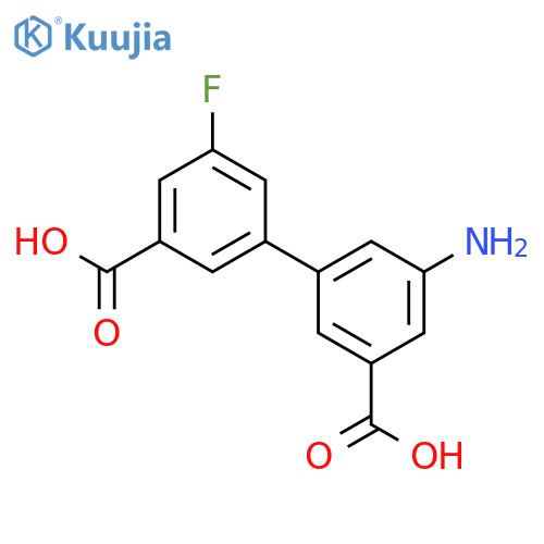 3-Amino-5-(3-carboxy-5-fluorophenyl)benzoic acid structure