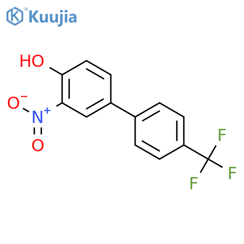 2-nitro-4-[4-(trifluoromethyl)phenyl]phenol structure