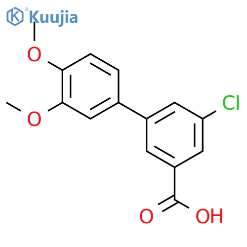5-Chloro-3-(3,4-dimethoxyphenyl)benzoic acid structure