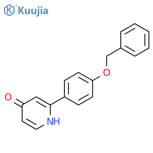 2-(4-Benzyloxyphenyl)-4-hydroxypyridine structure