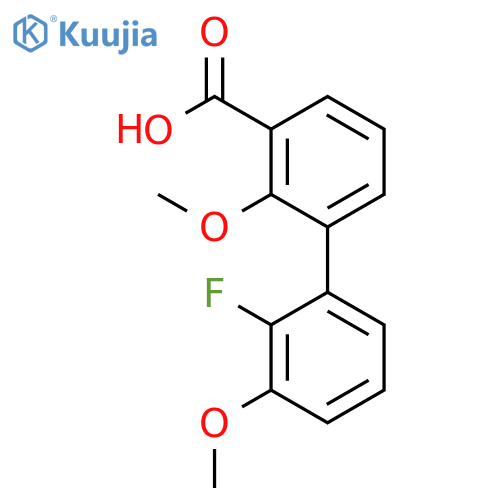 3-(2-Fluoro-3-methoxyphenyl)-2-methoxybenzoic acid structure