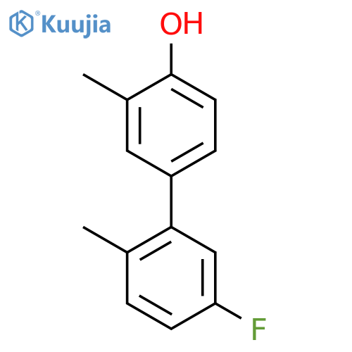 4-(5-Fluoro-2-methylphenyl)-2-methylphenol structure