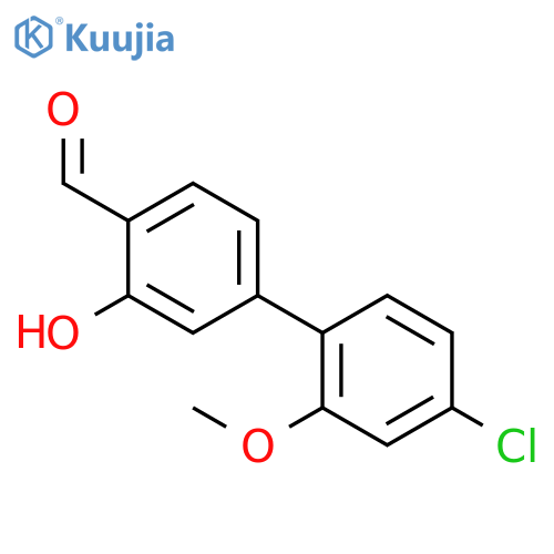 4'-Chloro-3-hydroxy-2'-methoxy[1,1'-biphenyl]-4-carbaldehyde structure