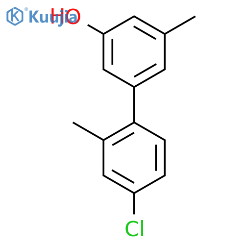 5-(4-Chloro-2-methylphenyl)-3-methylphenol structure