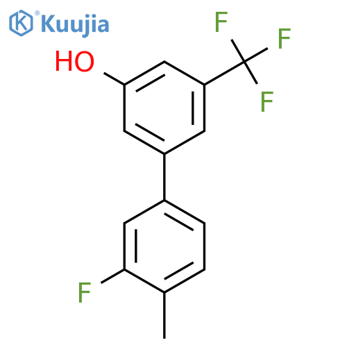 5-(3-Fluoro-4-methylphenyl)-3-trifluoromethylphenol structure