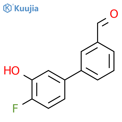 3-(4-fluoro-3-hydroxyphenyl)benzaldehyde structure