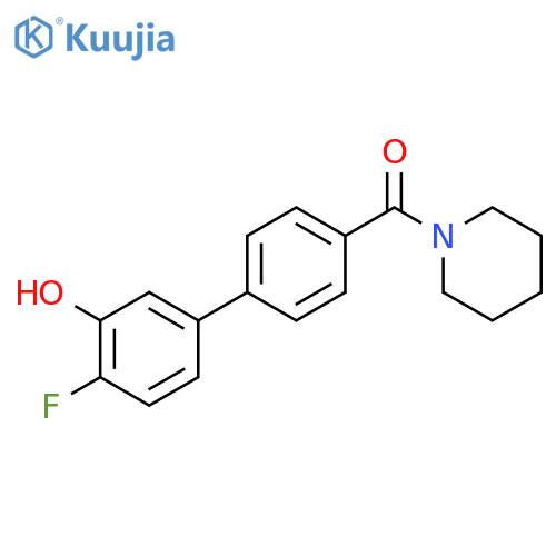 [4-(4-fluoro-3-hydroxyphenyl)phenyl]-piperidin-1-ylmethanone structure