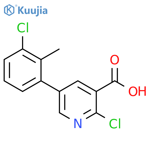 3-Pyridinecarboxylic acid, 2-chloro-5-(3-chloro-2-methylphenyl)- structure