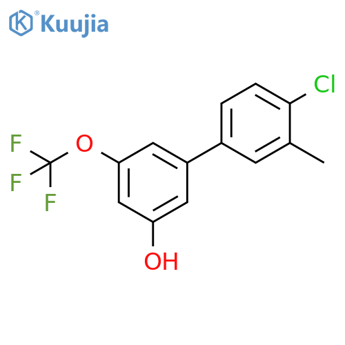 [1,1'-Biphenyl]-3-ol, 4'-chloro-3'-methyl-5-(trifluoromethoxy)- structure