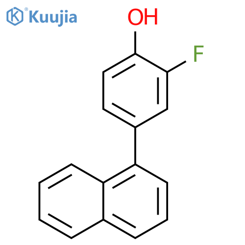 Phenol, 2-fluoro-4-(1-naphthalenyl)- structure