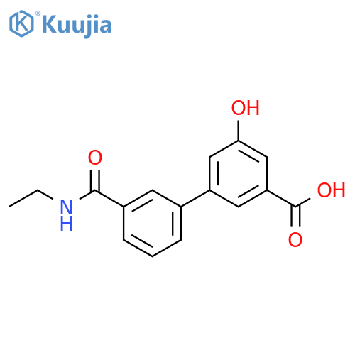 [1,1'-Biphenyl]-3-carboxylic acid, 3'-[(ethylamino)carbonyl]-5-hydroxy- structure