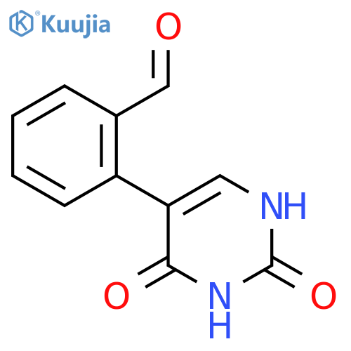 2-(2,4-Dioxo-1H-pyrimidin-5-yl)benzaldehyde structure