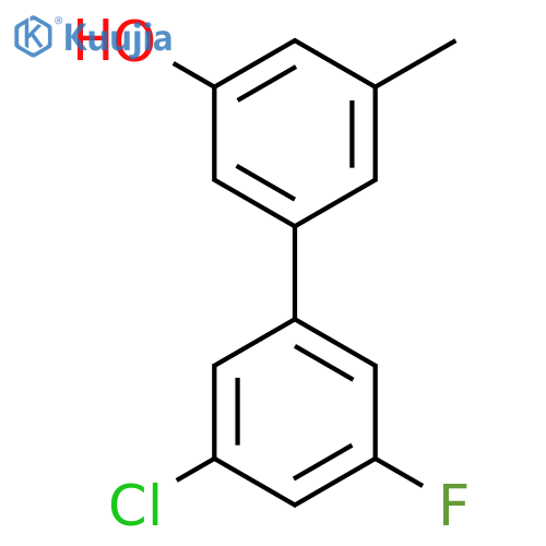 5-(3-Chloro-5-fluorophenyl)-3-methylphenol structure