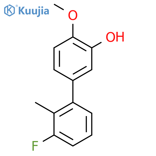 5-(3-Fluoro-2-methylphenyl)-2-methoxyphenol structure