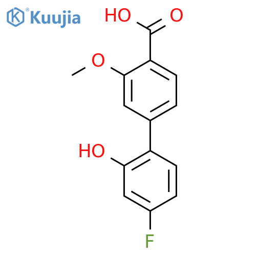 4-(4-Fluoro-2-hydroxyphenyl)-2-methoxybenzoic acid structure