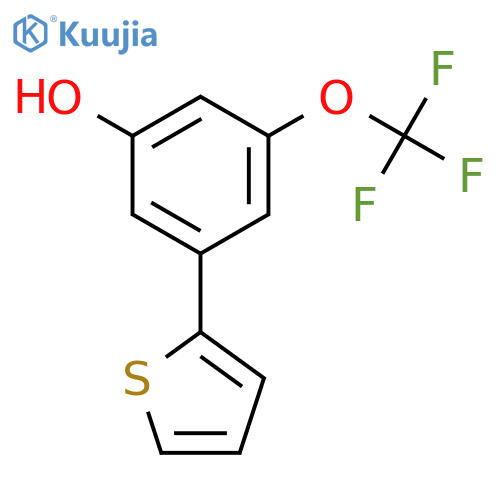 5-(Thiophen-2-YL)-3-trifluoromethoxyphenol structure