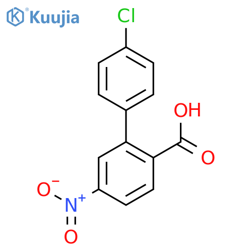 2-(4-chlorophenyl)-4-nitrobenzoic Acid structure