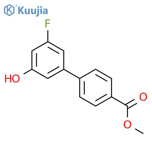 3-Fluoro-5-(4-methoxycarbonylphenyl)phenol structure