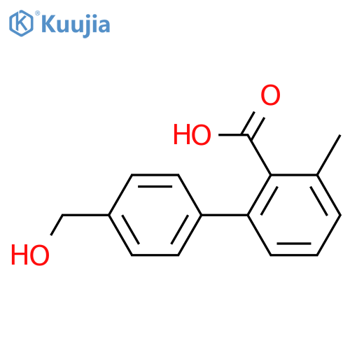 2-(4-Hydroxymethylphenyl)-6-methylbenzoic acid structure