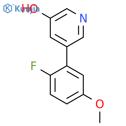 5-(2-Fluoro-5-methoxyphenyl)pyridin-3-ol structure