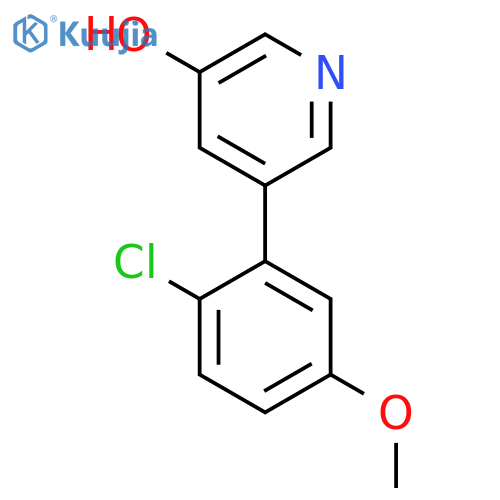 5-(2-Chloro-5-methoxyphenyl)pyridin-3-ol structure
