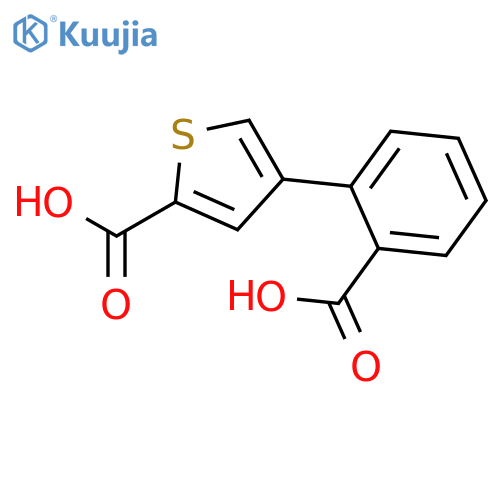 4-(2-Carboxyphenyl)thiophene-2-carboxylic acid structure