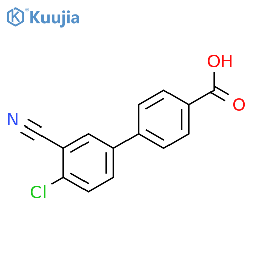 4-(4-Chloro-3-cyanophenyl)benzoic acid structure
