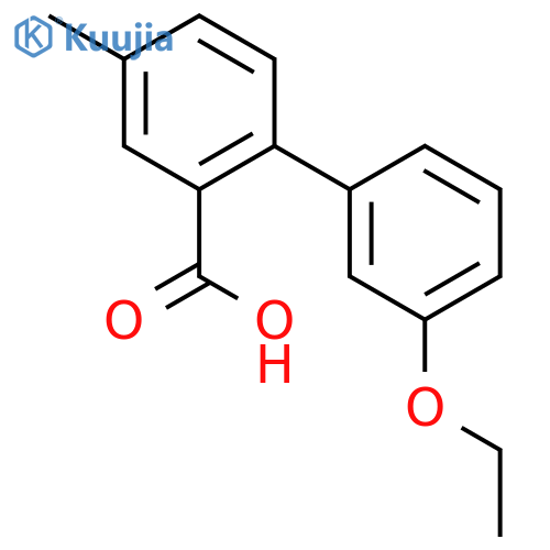 2-(3-ethoxyphenyl)-5-methylbenzoic Acid structure