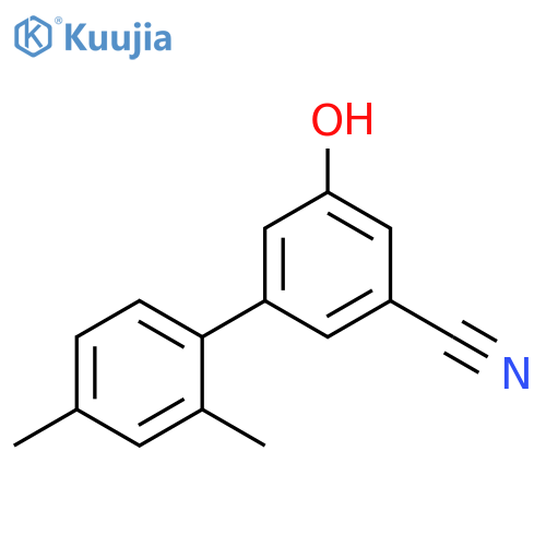 [1,1'-Biphenyl]-3-carbonitrile, 5-hydroxy-2',4'-dimethyl- structure