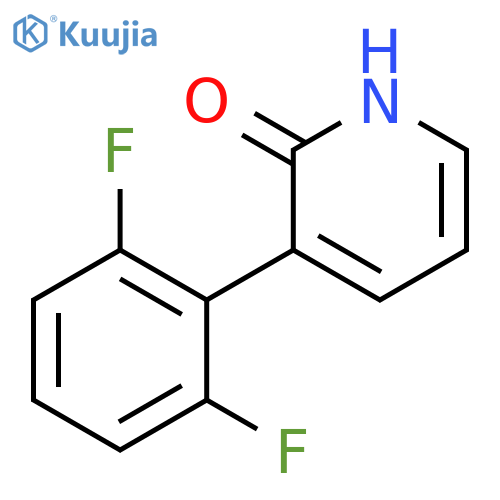 2(1H)-Pyridinone, 3-(2,6-difluorophenyl)- structure
