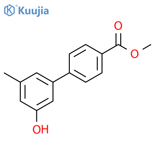 5-(4-Methoxycarbonylphenyl)-3-methylphenol structure