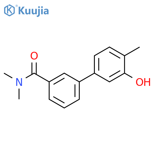 [1,1'-Biphenyl]-3-carboxamide, 3'-hydroxy-N,N,4'-trimethyl- structure