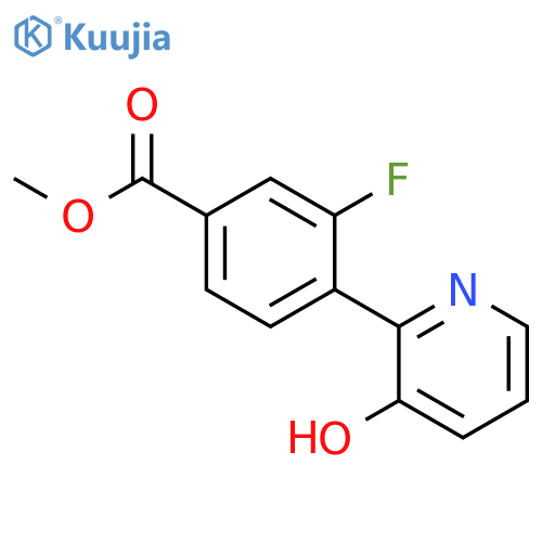Benzoic acid, 3-fluoro-4-(3-hydroxy-2-pyridinyl)-, methyl ester structure