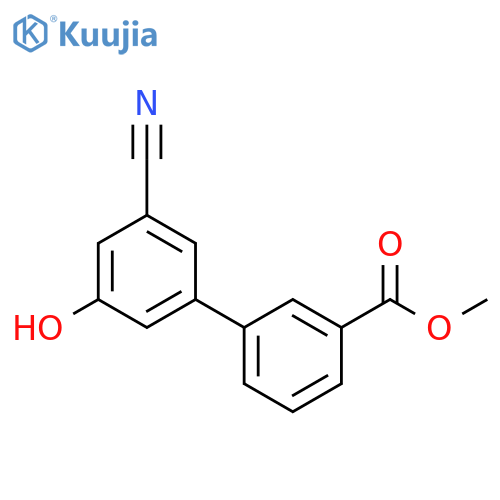3-Cyano-5-(3-methoxycarbonylphenyl)phenol structure