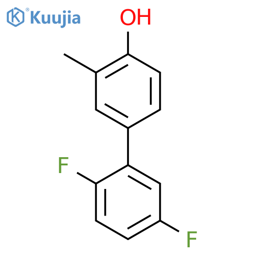 4-(2,5-Difluorophenyl)-2-methylphenol structure