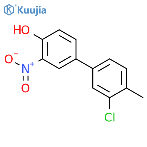4-(3-Chloro-4-methylphenyl)-2-nitrophenol structure