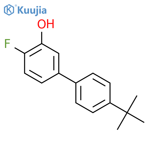 5-(4-tert-butylphenyl)-2-fluorophenol structure