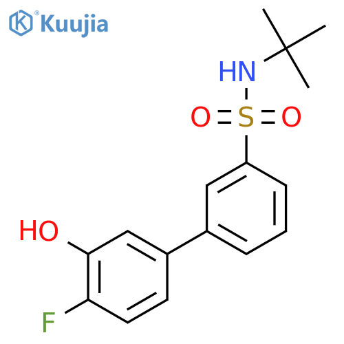 5-(3-t-Butylsulfamoylphenyl)-2-fluorophenol structure