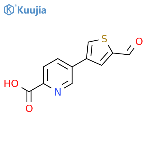5-(2-Formylthiophen-4-YL)picolinic acid structure