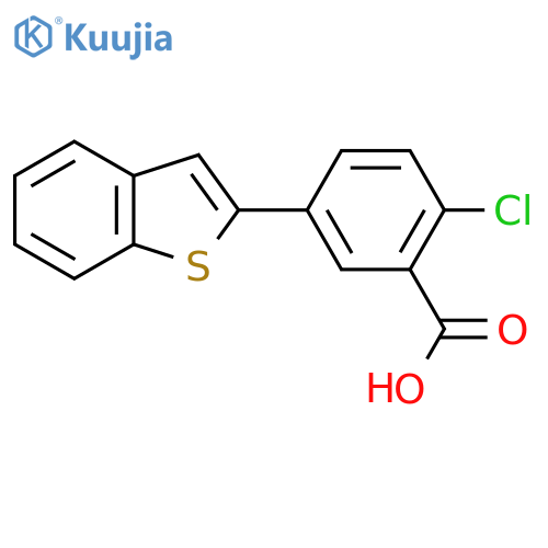 5-[Benzo(b)thiophen-2-yl]-2-chlorobenzoic acid structure