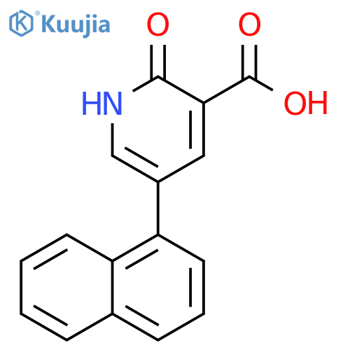 3-Pyridinecarboxylic acid, 1,2-dihydro-5-(1-naphthalenyl)-2-oxo- structure