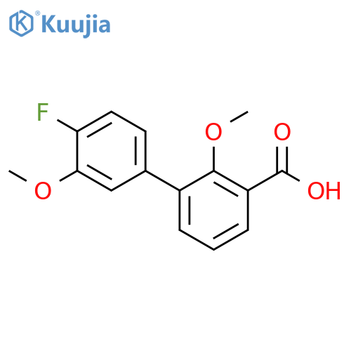 [1,1'-Biphenyl]-3-carboxylic acid, 4'-fluoro-2,3'-dimethoxy- structure