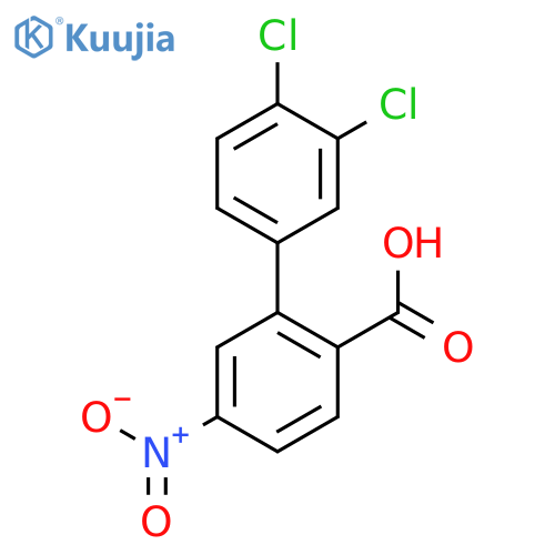 2-(3,4-Dichlorophenyl)-4-nitrobenzoic acid structure