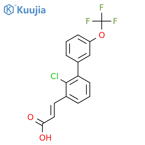 2-Chloro-3'-(trifluoromethoxy)biphenyl-3-acrylic acid structure