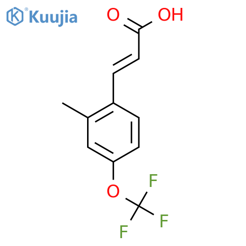2-Methyl-4-(trifluoromethoxy)cinnamic acid structure