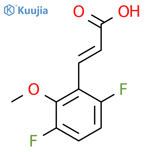 3,6-Difluoro-2-methoxycinnamic acid structure