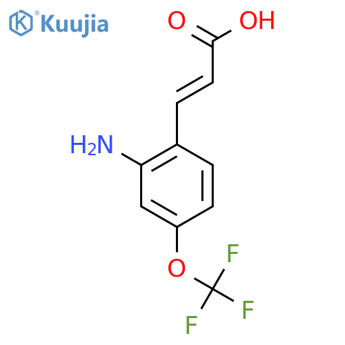 2-Amino-4-(trifluoromethoxy)cinnamic acid structure