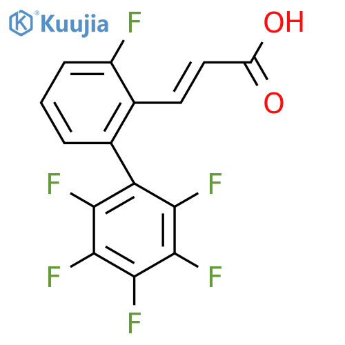 3,2',3',4',5',6'-Hexafluorobiphenyl-2-acrylic acid structure