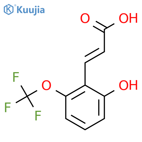 2-Hydroxy-6-(trifluoromethoxy)cinnamic acid structure
